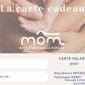 Carte cadeau Massage MEBP Découverte