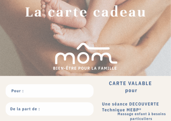 Carte cadeau Massage MEBP Découverte