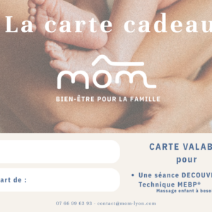 Carte cadeau Massage MEBP® Découverte