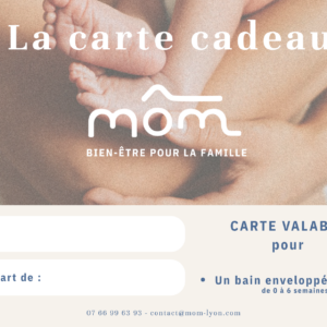 Carte cadeau bain enveloppé