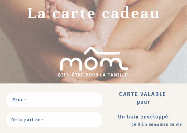 Carte cadeau bain enveloppé