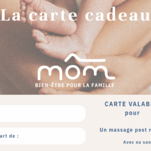 Carte cadeau post natal (dispo en octobre)
